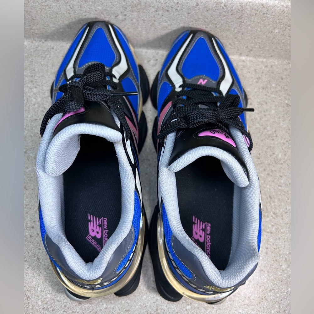 New Balance 9060 Blue Oasis Real Pink Men’s 8 Women’s 9.5 EUC - Picture 6 of 11